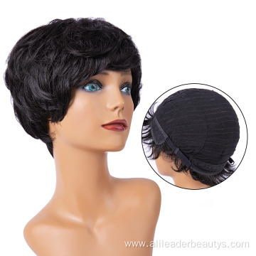 Women Short Curly Synthetic Bob Cut Pixie Wig